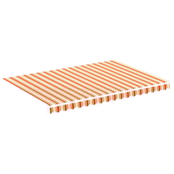 vidaXL udskiftningsdug til markise 3,5x2,5 m gul og orange