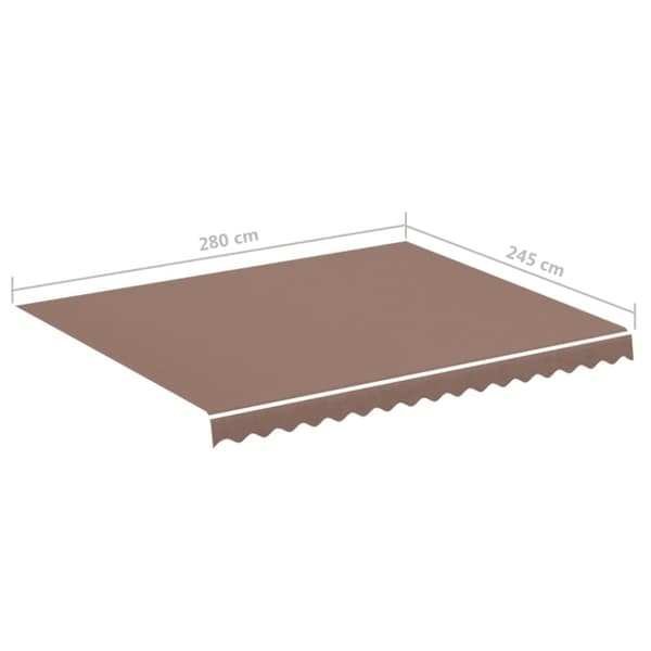 vidaXL Varakangas markiisiin ruskea 3x2,5 m