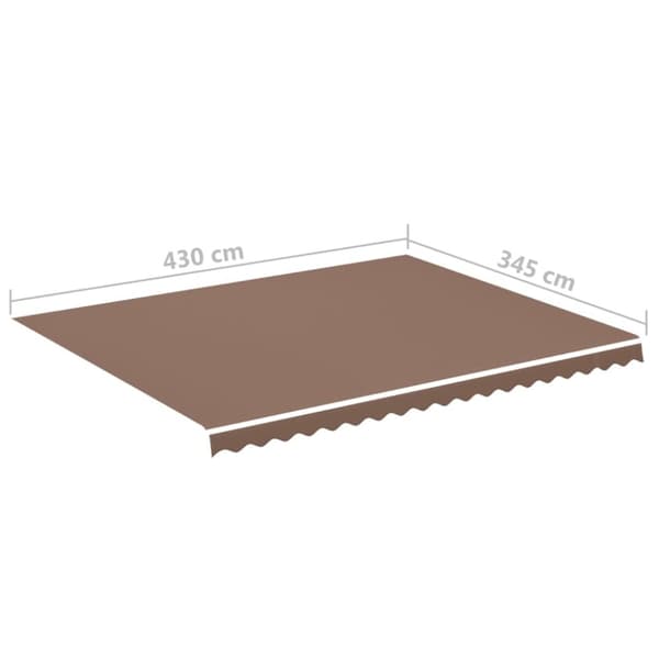 vidaXL Varakangas markiisiin ruskea 4,5x3,5 m
