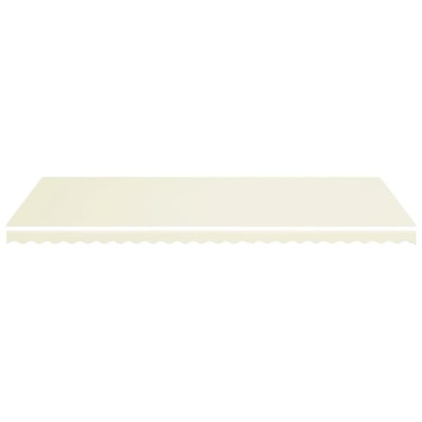 vidaXL Erstatningsduk for markise kremhvit 6x3,5 m