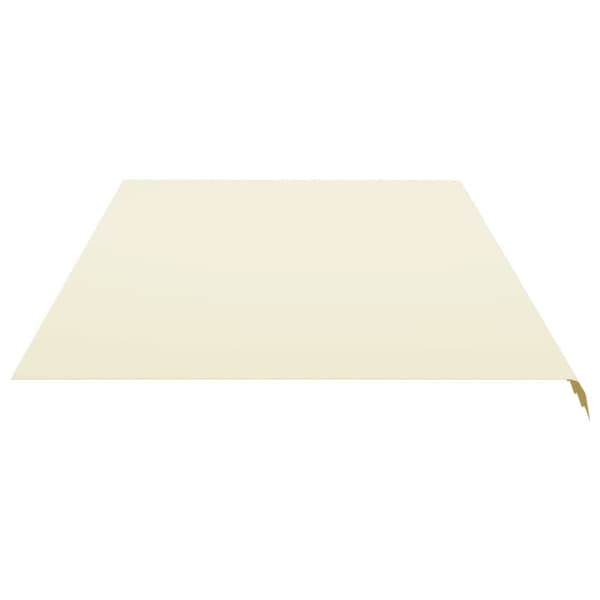 vidaXL Erstatningsduk for markise kremhvit 6x3,5 m