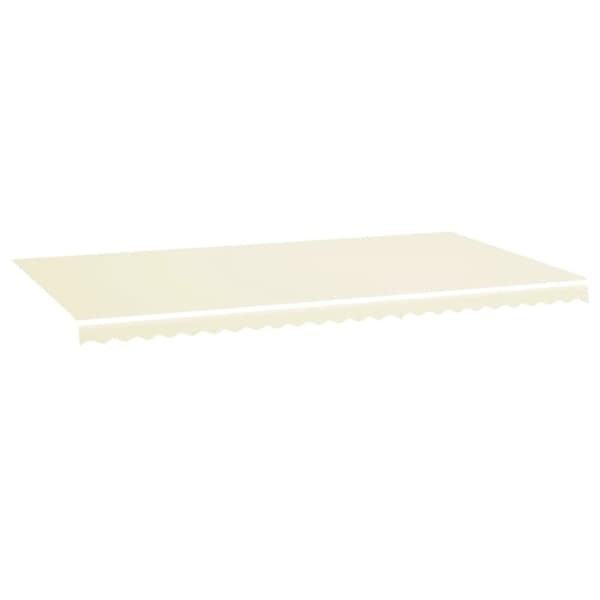 vidaXL Erstatningsduk for markise kremhvit 6x3,5 m