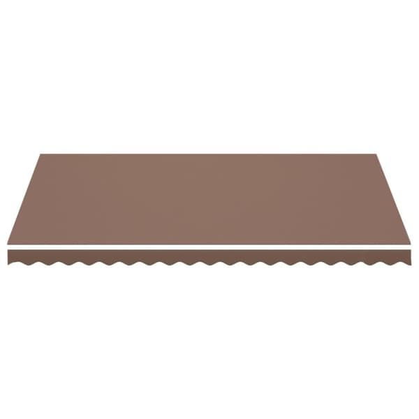 vidaXL Erstatningsduk for markise brun 4,5x3 m