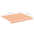 Miniatyrbillede 6 af 6: vidaXL udskiftningsdug til markise 3x2,5 m gul og orange