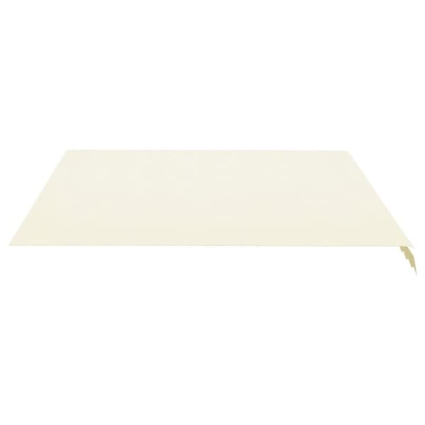 vidaXL Erstatningsduk for markise kremhvit 4x3,5 m