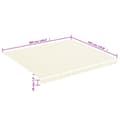 Miniatyrbillede 6 af 6: vidaXL udskiftningsdug til markise 4x3,5 m cremefarvet