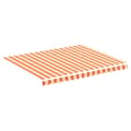 Miniatyrbilde 2 av 6: vidaXL Erstatningsduk for markise gul og oransje 3x2,5 m