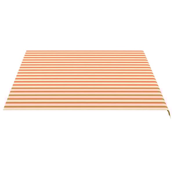 vidaXL Erstatningsduk for markise gul og oransje 4,5x3,5 m