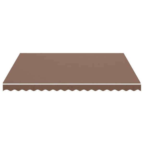 vidaXL Erstatningsduk for markise brun 4x3,5 m
