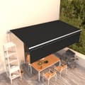 Miniatyrbilde 2 av 10: vidaXL Automatisk uttrekkbar markise med rullegardin 6x3 m antrasitt