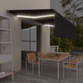 Miniatyrbilde 2 av 11: vidaXL Automatisk markise med vindsensor og LED 5x3 m antrasitt
