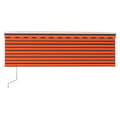 Miniatyrbild 4 av 11: vidaXL Automatisk markis rullgardin vindsensor LED 4,5x3 m orange/brun