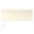 Miniatyrbilde 4 av 10: vidaXL Automatisk uttrekkbar markise med rullegardin 3,5x2,5 m krem