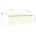 Miniatyrbilde 9 av 9: vidaXL Automatisk markise rullegardin vindsensor LED 4x3 m kremhvit