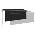 Miniatyrbilde 5 av 10: vidaXL Automatisk uttrekkbar markise med rullegardin 3x2,5 m antrasitt