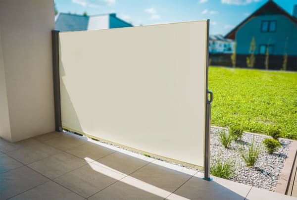 Vindruta - beige - utdragbar - 350x180 cm
