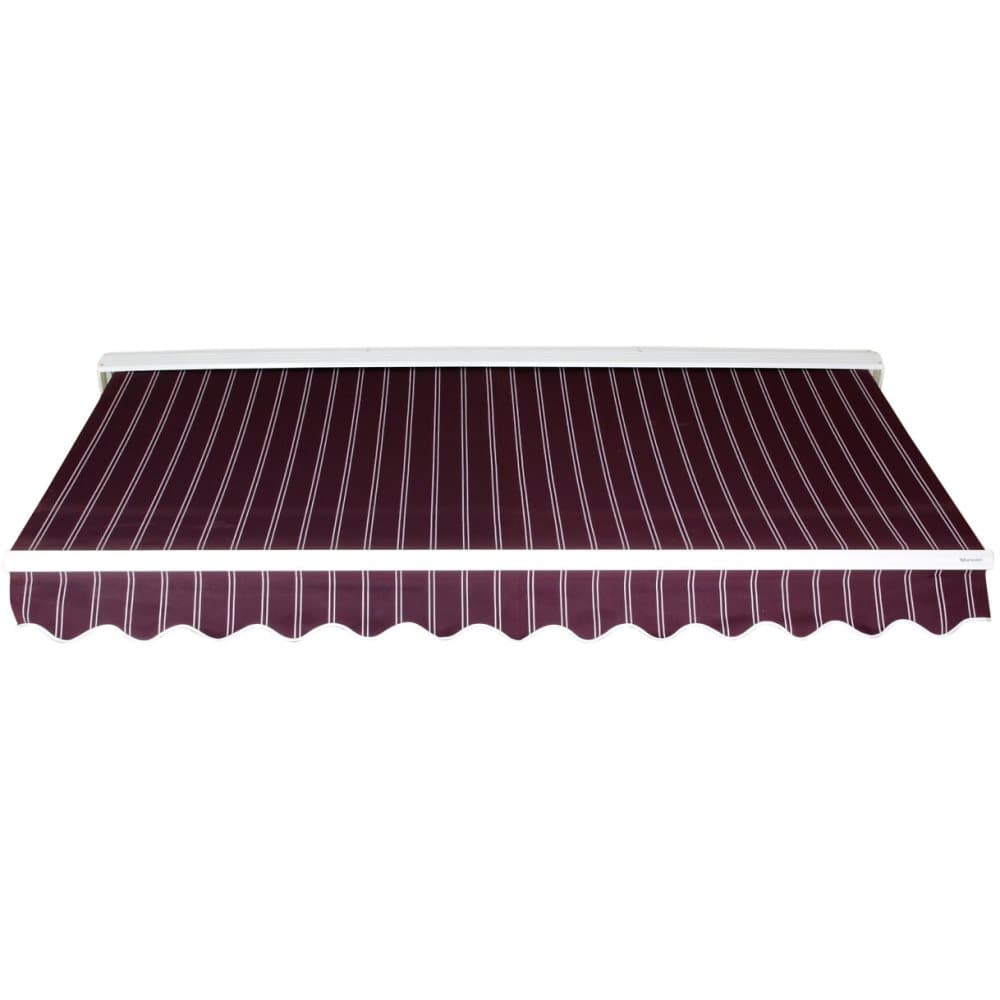 Motorstyrd terrassmarkis 3x2,5m - Rödrandig