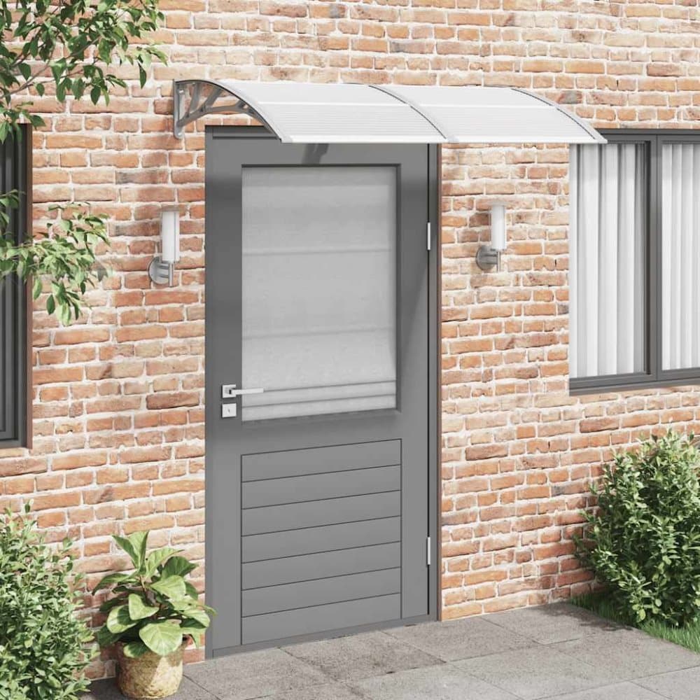 vidaXL Entrétak grå 150x80 cm polykarbonat