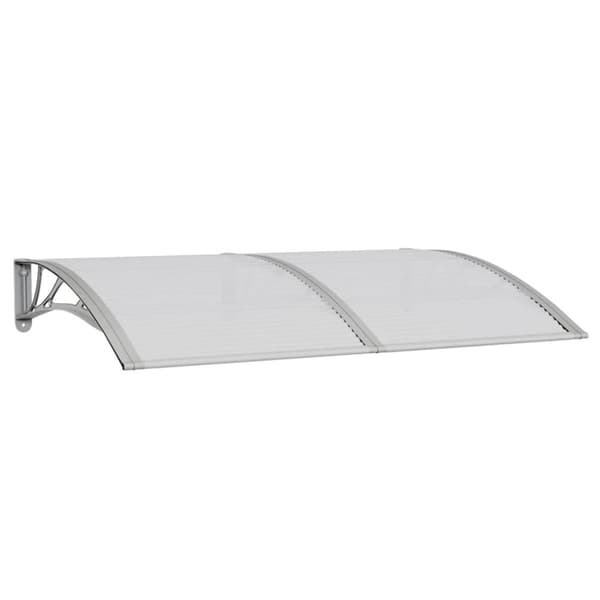 vidaXL Entrétak grå 150x100 cm polykarbonat