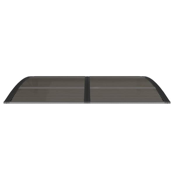 vidaXL Entrétak svart 150x100 cm polykarbonat