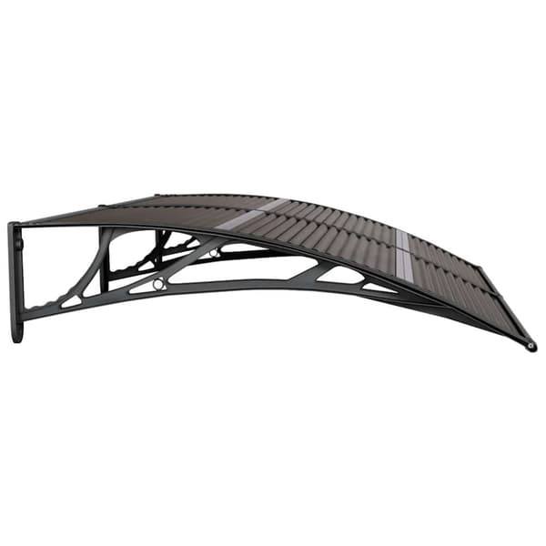 vidaXL Entrétak svart 150x100 cm polykarbonat