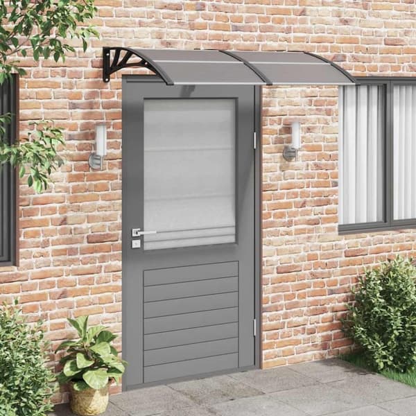 vidaXL Entrétak svart 150x100 cm polykarbonat