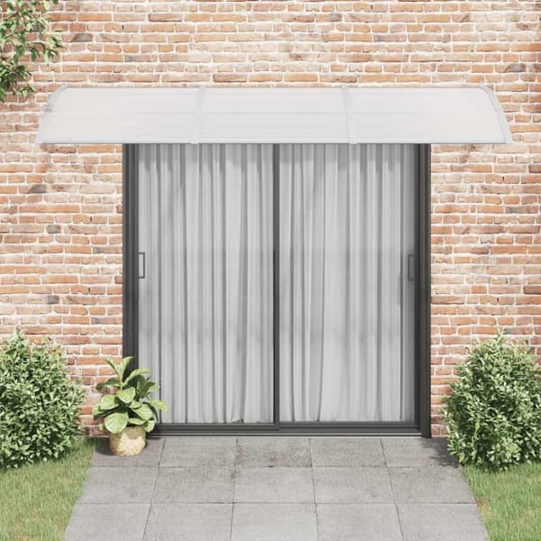 vidaXL Skjermtak grå 300x100 cm polykarbonat