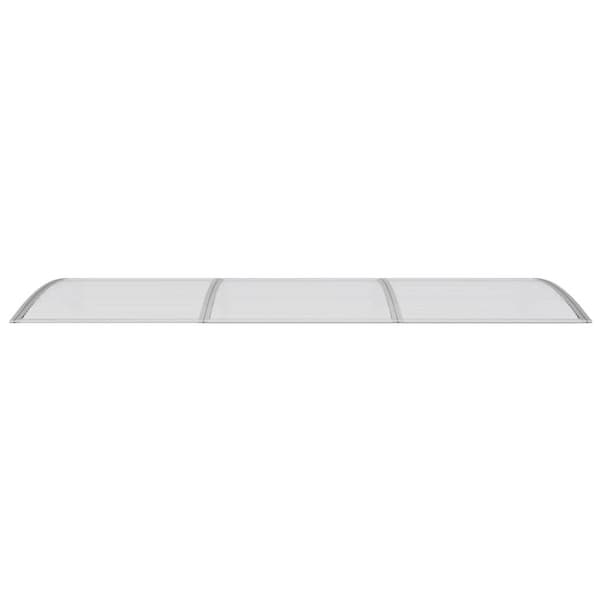 vidaXL Skjermtak grå 300x100 cm polykarbonat