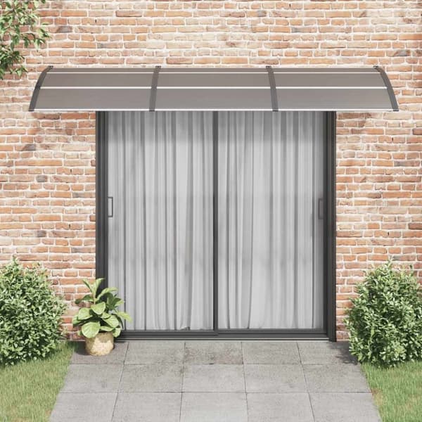 vidaXL Entrétak svart 300x100 cm polykarbonat