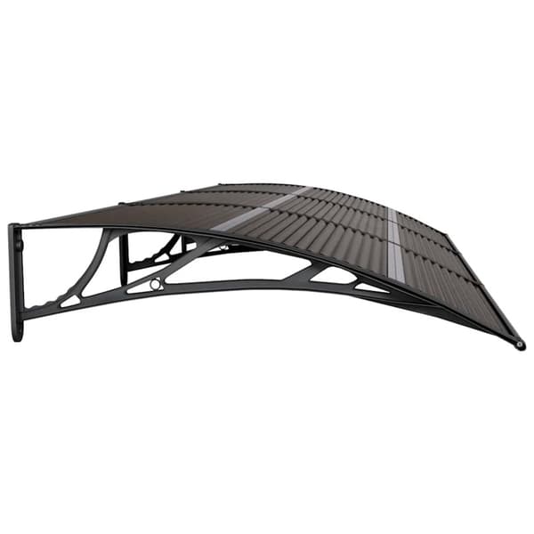 vidaXL Entrétak svart 300x100 cm polykarbonat