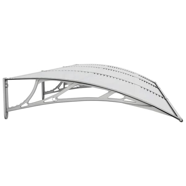 vidaXL dørbaldakin 300x100 cm polycarbonat grå