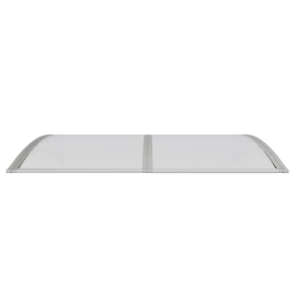 vidaXL Ovikatos harmaa 150x100 cm polykarbonaatti