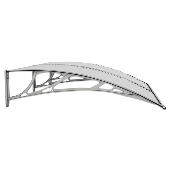 vidaXL Ovikatos harmaa 150x100 cm polykarbonaatti