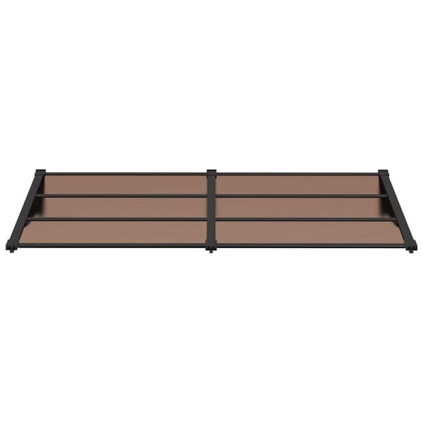vidaXL Skjermtak svart 199x90 cm polykarbonat