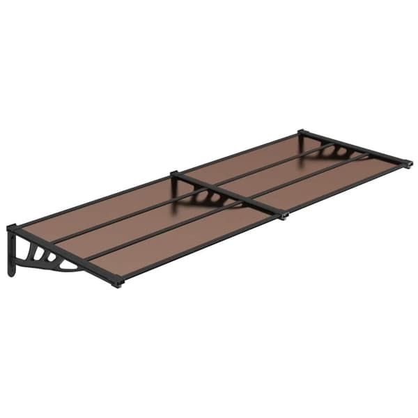 vidaXL Entrétak svart 239x90 cm polykarbonat