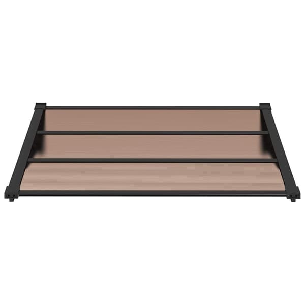 vidaXL dørbaldakin 122x90 cm polycarbonat sort