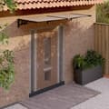 Miniatyrbillede 1 af 6: vidaXL dørbaldakin 239x90 cm polycarbonat sort