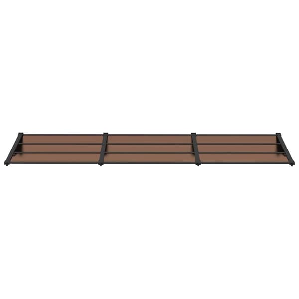 vidaXL dørbaldakin 297,5x90 cm polycarbonat sort