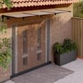 Miniatyrbillede 1 af 6: vidaXL dørbaldakin 297,5x90 cm polycarbonat sort