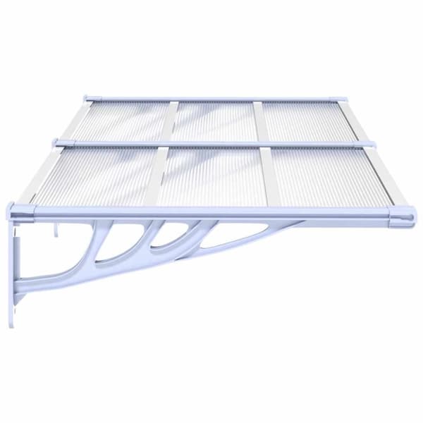 vidaXL dørbaldakin 152,5x90 cm polycarbonat grå og transparent