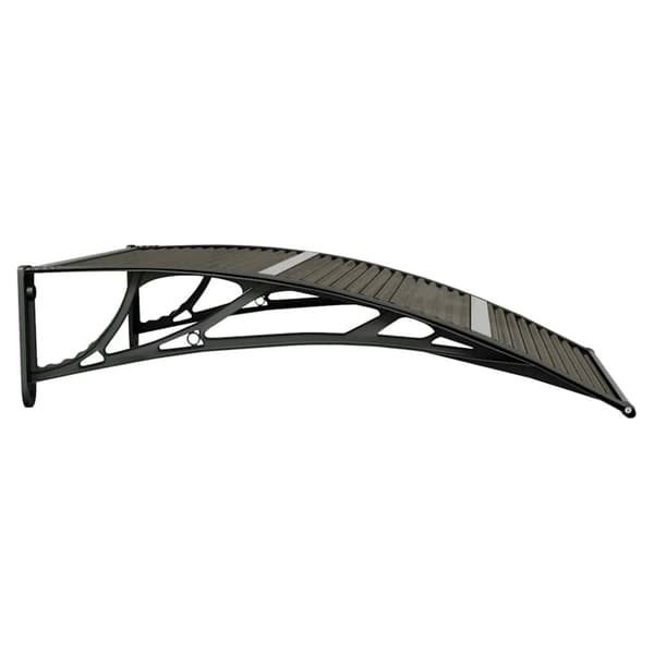 vidaXL Skjermtak svart 100x75 cm polykarbonat