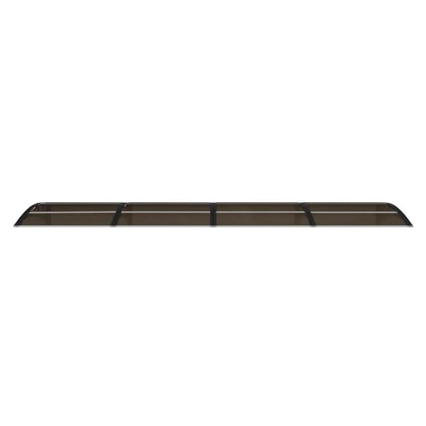 vidaXL dørbaldakin 350x75 cm polycarbonat sort