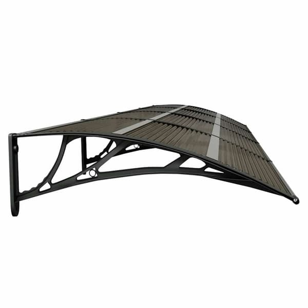 vidaXL dørbaldakin 350x75 cm polycarbonat sort