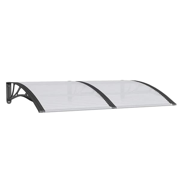 vidaXL Skjermtak svart 150x100 cm polykarbonat