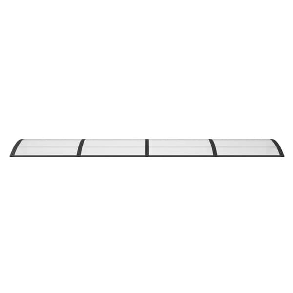 vidaXL Entrétak svart 350x100 cm polykarbonat