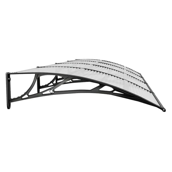 vidaXL Entrétak svart 350x100 cm polykarbonat