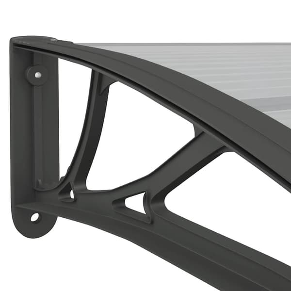 vidaXL Entrétak svart 350x100 cm polykarbonat