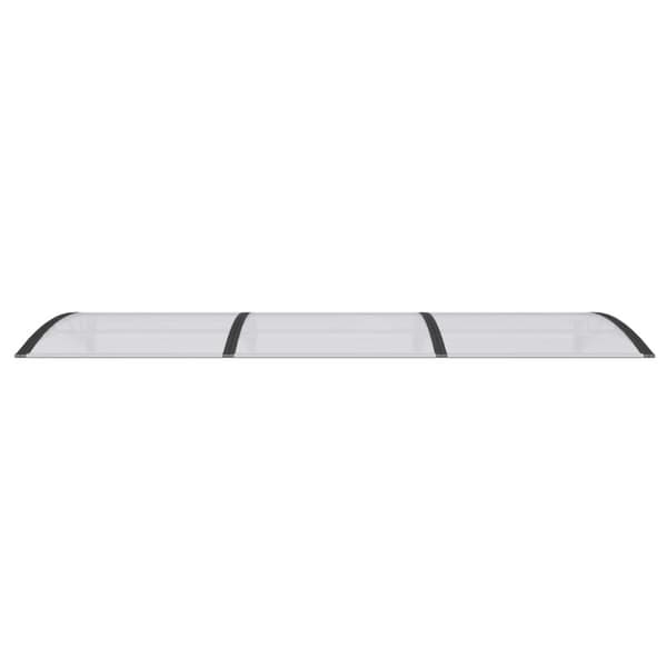 vidaXL Skjermtak svart 300x100 cm polykarbonat