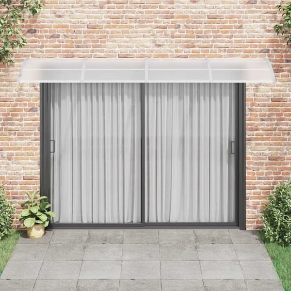 vidaXL Entrétak grå 150x100 cm polykarbonat