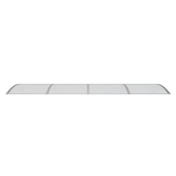 vidaXL Entrétak grå 150x100 cm polykarbonat
